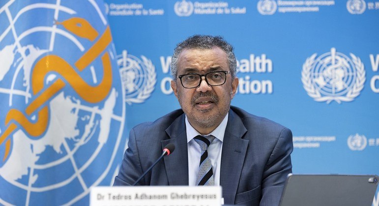 Tedros Adhanom enfatizou a necessidade de aumentar a cobertura vacinal no mundo