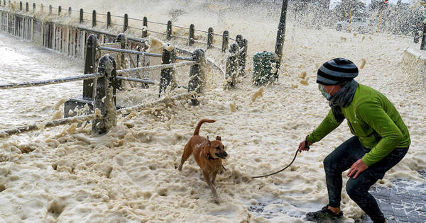 Tempestade na África do Sul cobre cidade com espuma do mar - Fotos ...