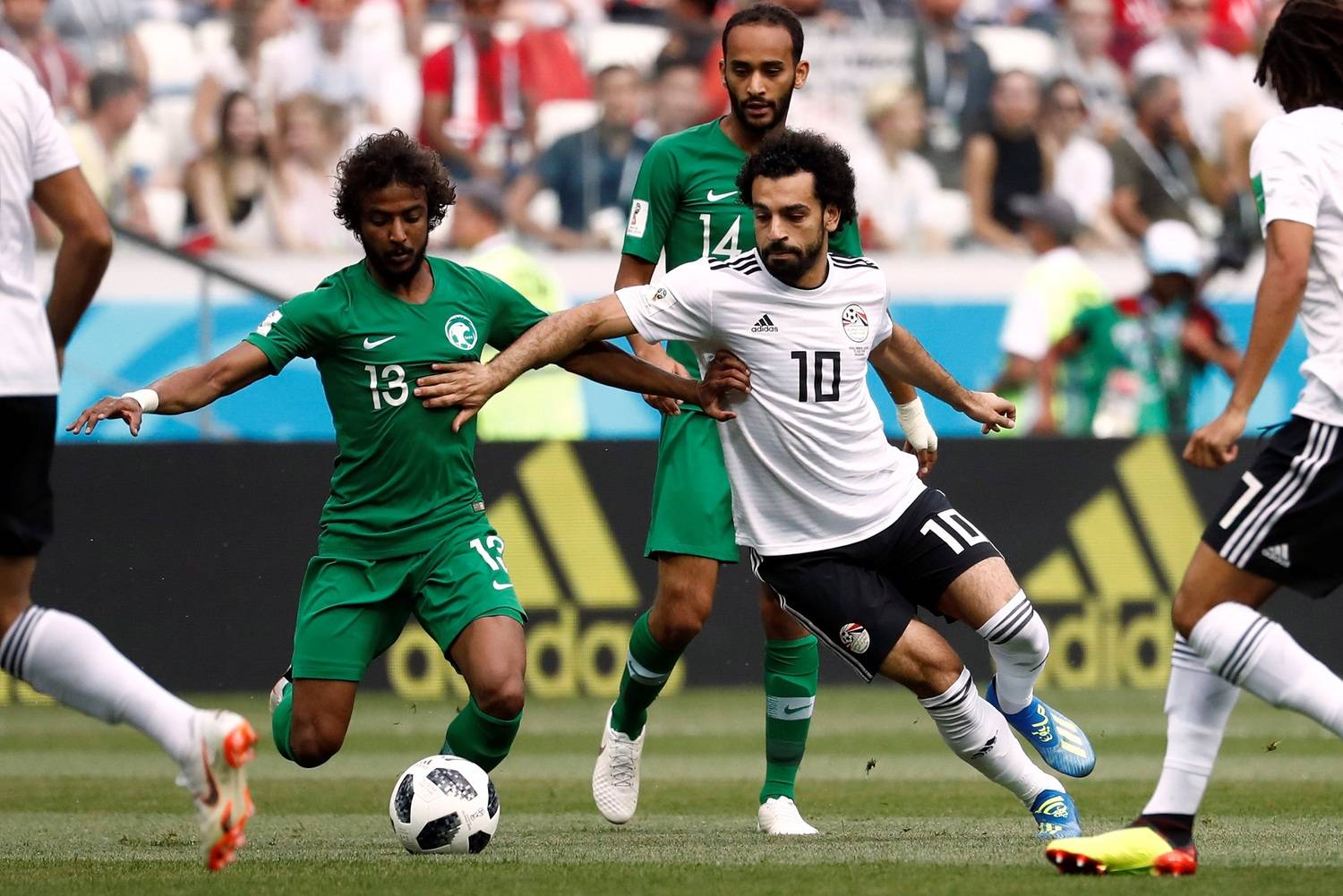 Arábia Saudita x Egito: Salah é escolhido como melhor jogador em campo