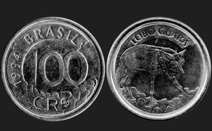 Ele também já foi representado na moeda de 100 cruzeiros-reais, que circulou no Brasil entre 1993 e 1994