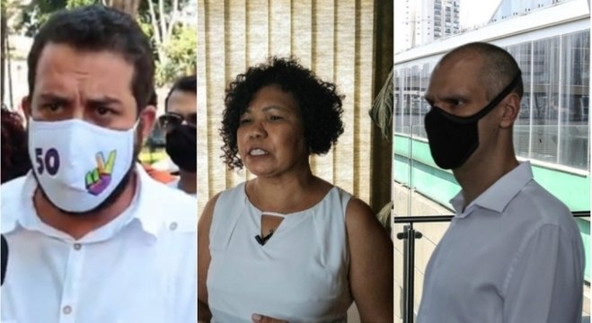 Boulos, Vera Lúcia e Covas cumpriram agenda de campanha nesta terça-feira (13)