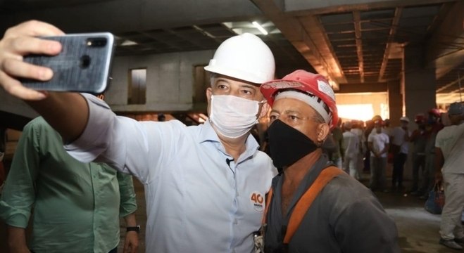 Márcio França se encontrou com trabalhadores da construção civil