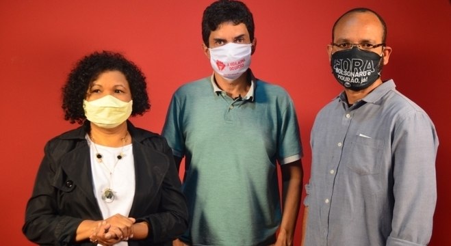 Vera se reuniu com o candidato a vereador Lauro Fiaes e o sindicalista Altino Prazeres