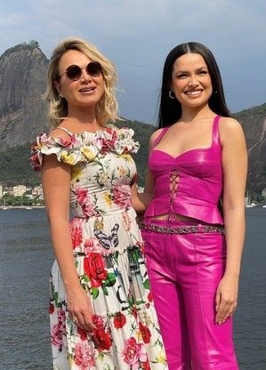 Eliana e Juliette durante a gravação no Rio