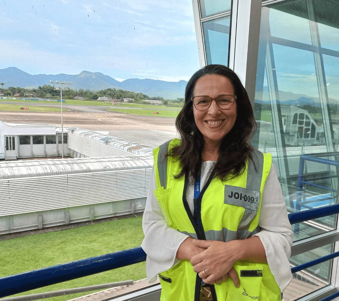 Elisangela Rosa Bastos, Gerente do Aeroporto de Joinville, administrado pela CCR Aeroportos