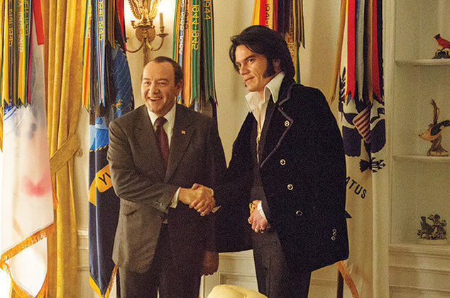 A aparição do Rei do Rock imediatamente anterior ao filme de Baz Luhrmann foi Elvis e Nixon & Nixon, lançado em 2016. Na história vemos o dia em que Presley decide, do nada, ir até a Casa Branca para pedir um distintivo de agente secreto ao então presidente Nixon (Kevin Spacey)