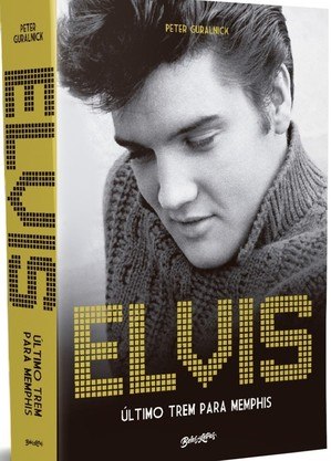 Elvis e seu topete, na capa da edição brasileira da biografia