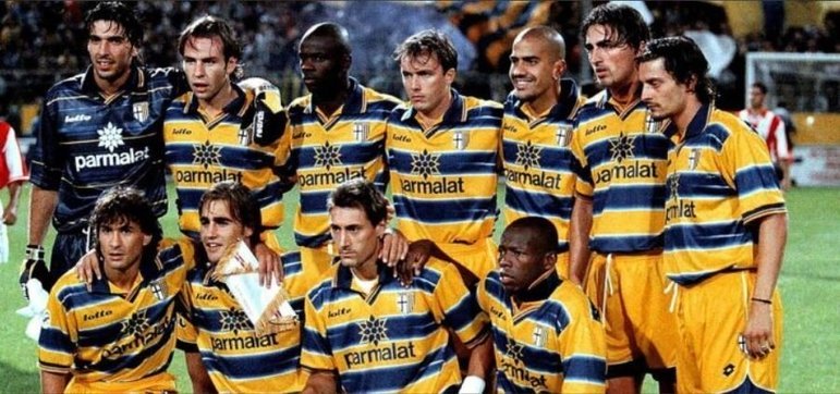 Em 1994-1995, o clube italiano conquistou a Liga Europa da Uefa e uma edição da Copa Parmalat. Anos depois, repetiu a dose. Com Buffon, Cannavarro, Thuran, Verón e Hernán Crespo, a equipe venceu a Copa da Itália e a Liga Europa da Uefa de 1998-1999.