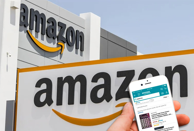 Em 2º lugar vem a Amazon, com 181 milhões de acessos. Fundada em 1994, a Amazon se consolidou como uma das gigantes de tecnologia. E investe muito no e-commerce.  