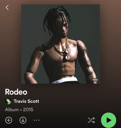 Em 2015, o rapper lançou o seu primeiro álbum de estúdio, chamado Rodeo.