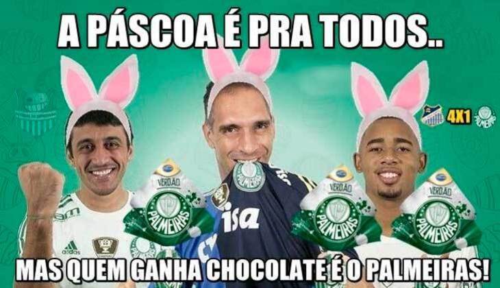 Em 2016, Palmeiras foi alvo de memes após sofrer goleada por 4 a 1 para o modesto Água Santa na fase de grupos do Paulistão.