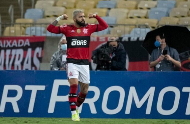 Em 2021, Gabigol ultrapassou Zico e se tornou o maior artilheiro do Flamengo na história da Libertadores, no empate de 2 a 2 contra o Unión La Calera. Foto Alexandre Vidal