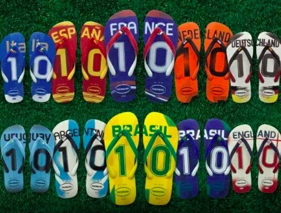 Em época de Copa do Mundo, a marca costuma lançar uma coleção inspirada nos países que disputam a competição.