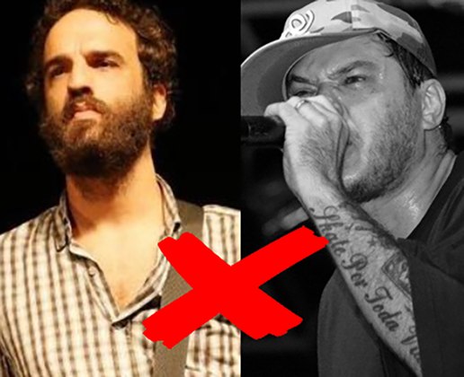 Em julho de 2004, Chorão, líder do Charlie Brown Jr, se irritou porque Marcelo Camelo, vocalista do Los Hermanos,  o criticou por ter feito um anúncio. Chorão deu um soco em Camelo, que ficou com o olho roxo. 