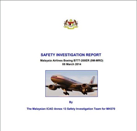 Em julho de 2018, um relatório de 495 apresentado pelas autoridades da Malásia não apresenta conclusão sobre o motivo do desaparecimento. Mas descarta algumas hipóteses, afastando, por exemplo, as suspeitas contra o piloto e o co-piloto.