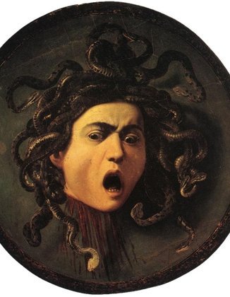 Em Medusa (1597), a inegável expressividade do rosto em terror demonstra a capacidade do artista de traduzir no desenho um sentimento até as últimas consequências. Gaspare Murtola (morto em 1624) disse:  