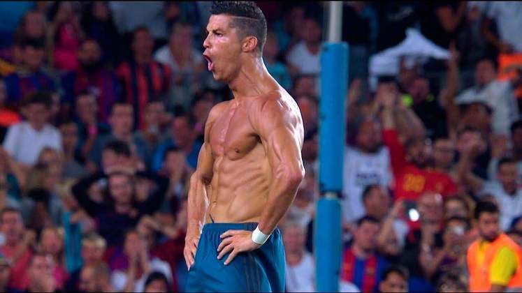 Em outro clássico entre Barcelona e Real Madrid, Cristiano Ronaldo respondeu a provocação de Messi e mostrou seus músculos à torcida do Barça após balançar a rede diante dos culés.