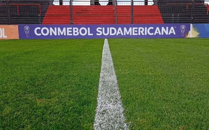 Em suas redes sociais, o clube deixou em evidência o fato de nesta quarta-feira (12) abrigar um jogo da Copa Sul-Americana.