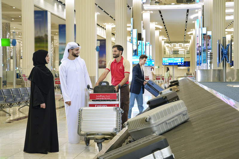 Emirates: manuseio de bagagens no inverno mais movimentado
 