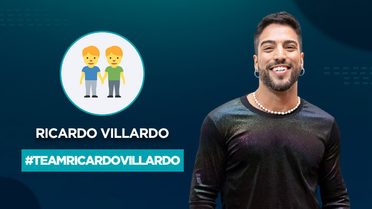 O ator e influenciador Ricardo Villardo elegeu o emoji dos Dois Meninos de mãos dadas para representá-lo 