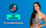Picante? Os fãs de Bia Miranda vão torcer por ela usando o emoji de pimenta
