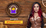 Alicia X optou por um ícone com referência ao seu nome artístico, uma pessoa de braços cruzados, fazendo o 'X'. Os fãs da cantora usam duas tags na torcida: #TeamAliciaX e #TropaDoX