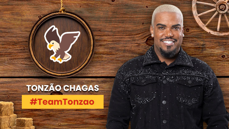 Tonzão Chagas utiliza a ave como emoji por simbolizar força e superação. A torcida do funkeiro adotou a #TeamTonzao para fazer barulho na internet