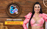 Jenny Miranda brincou com a sonoridade do seu apelido e apostou em uma gênia como ícone, fazendo referência à série Jeannie é um Gênio. A influenciadora adotou #TeamJenny na internet