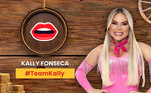 Kally Fonseca também fez uma brincadeira com seu nome, a cantora apostou no bordão 'Kally a boca, Brasil', usando uma boca como ícone e #TeamKally para a torcida 