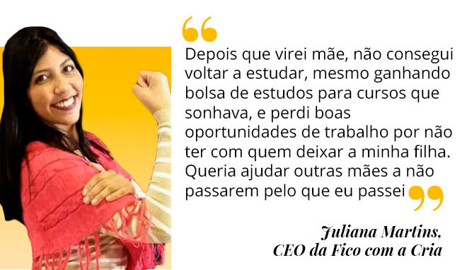 Juliana Martins, CEO da Fico com a Cria (Arte/ R7)