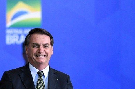 O presidente Jair Bolsonaro, durante lançamento do programa

