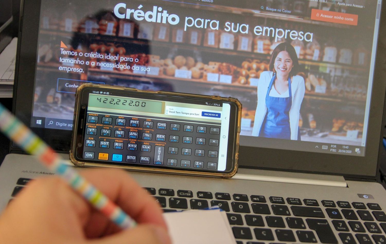 Concessão de crédito para empresas aumentou 75,5% em março e abril