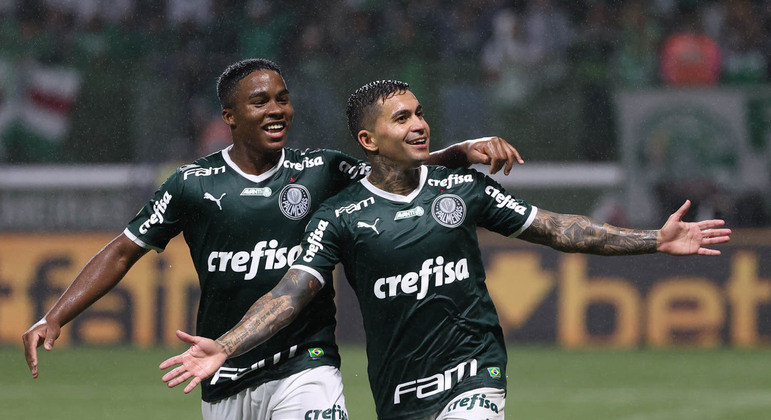 Endrick e Dudu, atacantes do Palmeiras