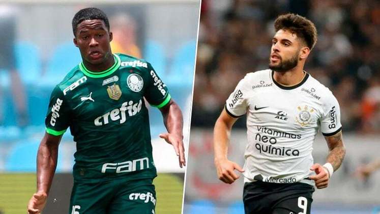 Endrick (Palmeiras) x Yuri Alberto (Corinthians)