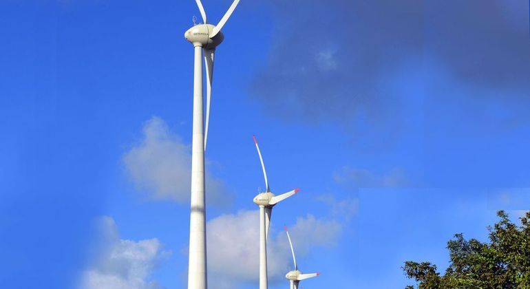 Turbinas eólicas produziram 14.167 megawatts (MW)