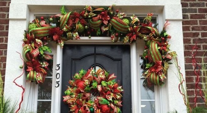 Enfeite de natal para porta divertido