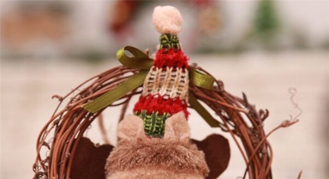 Enfeite de natal para porta super fofo