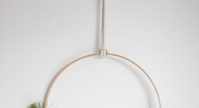 Enfeite de porta para natal delicado