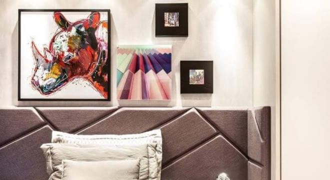 Enfeites para quarto com quadros modernos