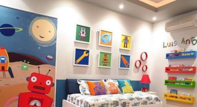 Enfeites para quarto de menino