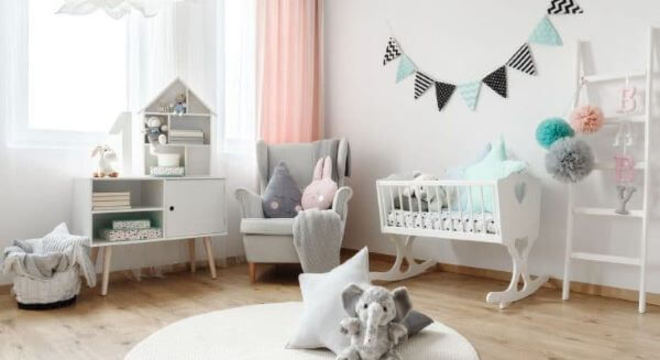 Enfeites simples e lindos para usar no quarto de bebê