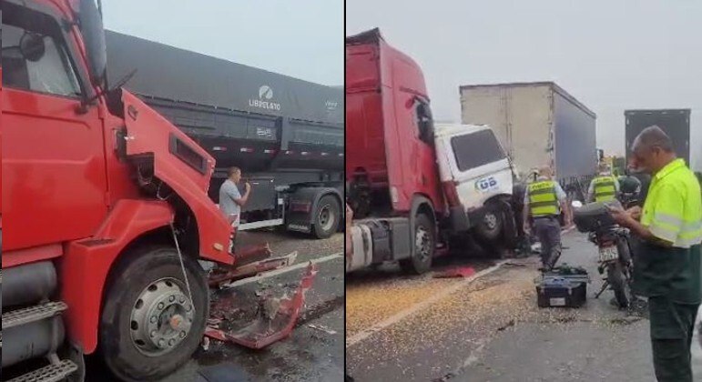 Engavetamento deixa 2 mortos e 11 feridos na rodovia Anchieta (SP