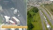 Engavetamento entre 5 veículos no Rodoanel deixa uma pessoa morta