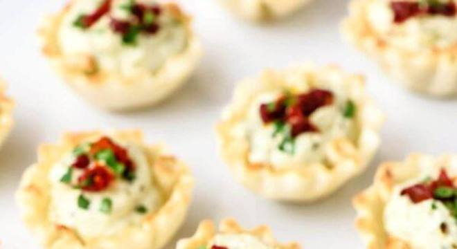 Entradas para ceia de ano novo