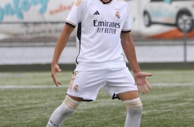Enzo Alves - Filho mais velho no lateral Marcelo, do Fluminense, o jovem de 14 anos atua nas categorias de base do Real Madrid como atacante. - Foto: Reprodução/Instagram