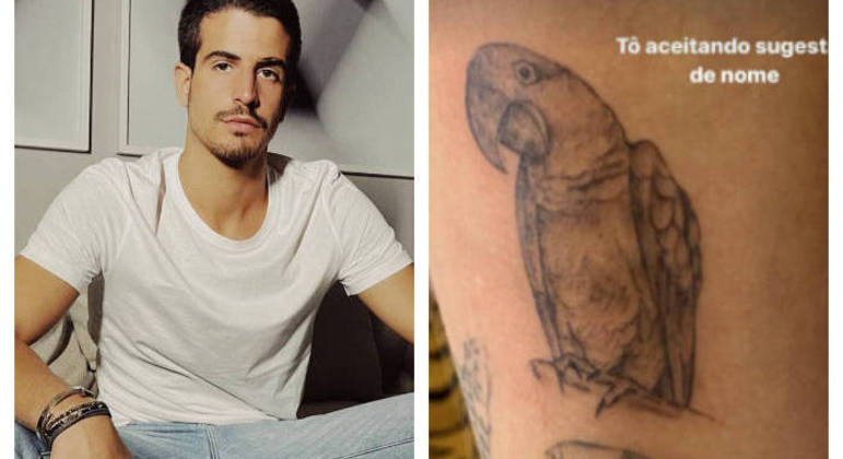 Enzo mostrou o novo desenho em post publicado em uma rede social
