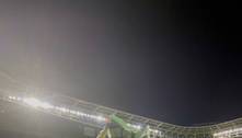 Garoto comemora aniversário no estádio do Palmeiras onde o pai foi o autor do primeiro gol
