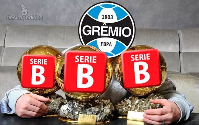 Web não perdoa rebaixamento do Grêmio para Série B; veja os