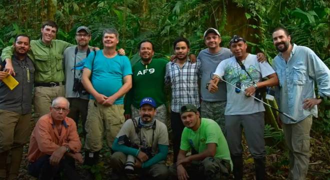 A equipe de pesquisadores passou duas semanas na mata catalogando as espécies