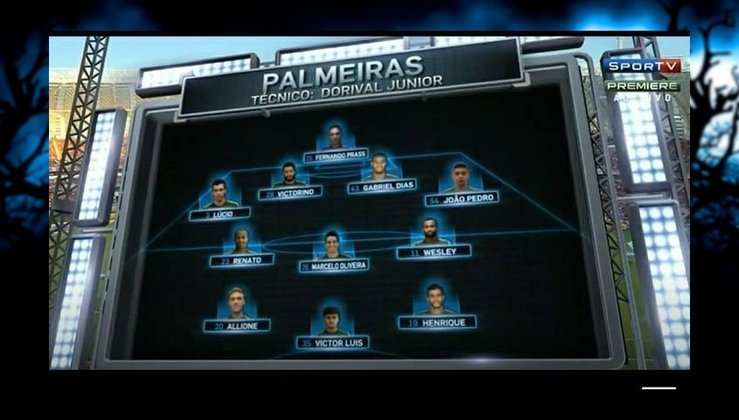 Equipe do Palmeiras quase rebaixada para Série B, em 2014. A queda foi evitada pelo rival Santos.